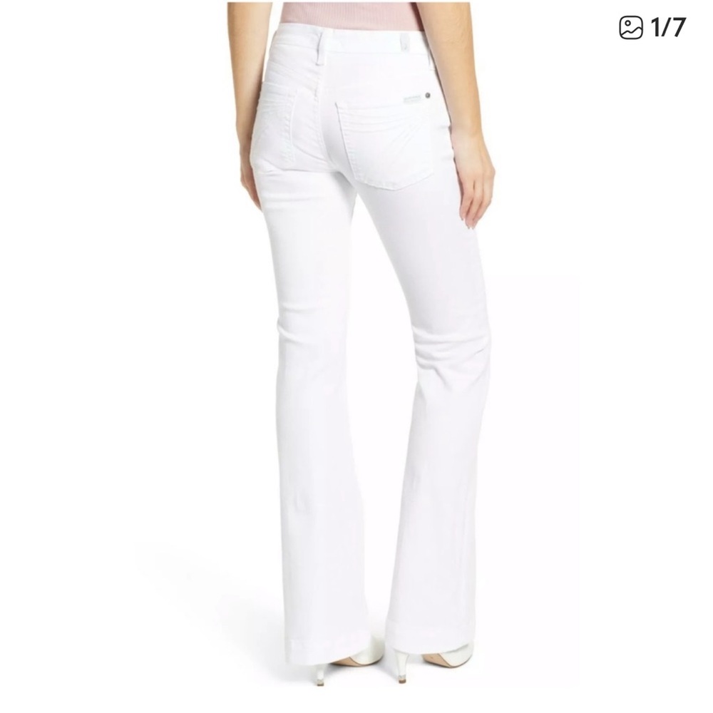 7 for All Man Kind Women's White Dojo Jeans